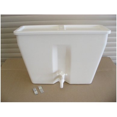 Baltos maistinės plastmasės 10 litrų bakelis (be vandens šildymo) 1