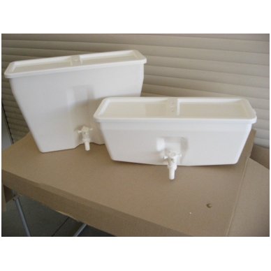 Baltos maistinės plastmasės 10 litrų bakelis (be vandens šildymo) ELBET 4