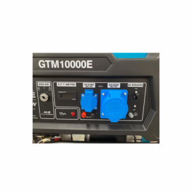 GTM 10000E Benzininis generatorius 9.5 KW vienfazis PROFESIONALUS 3