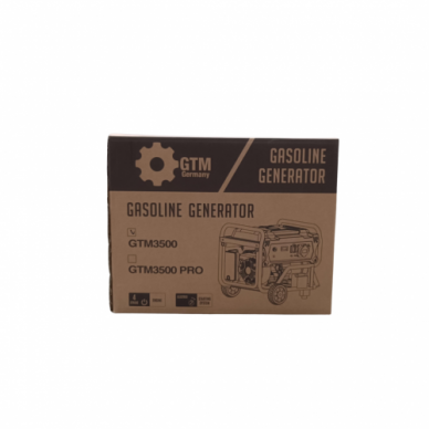 GTM 3500 PRO Benzininis generatorius 3.8 KW vienfazis/ trifazis PROFESIONALUS 5