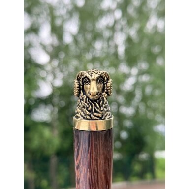 Iešmas su bronzos išlieta žvėrio galva (Ožka) Iešmas su bronzos išlieta žvėrio galva (Ožka)