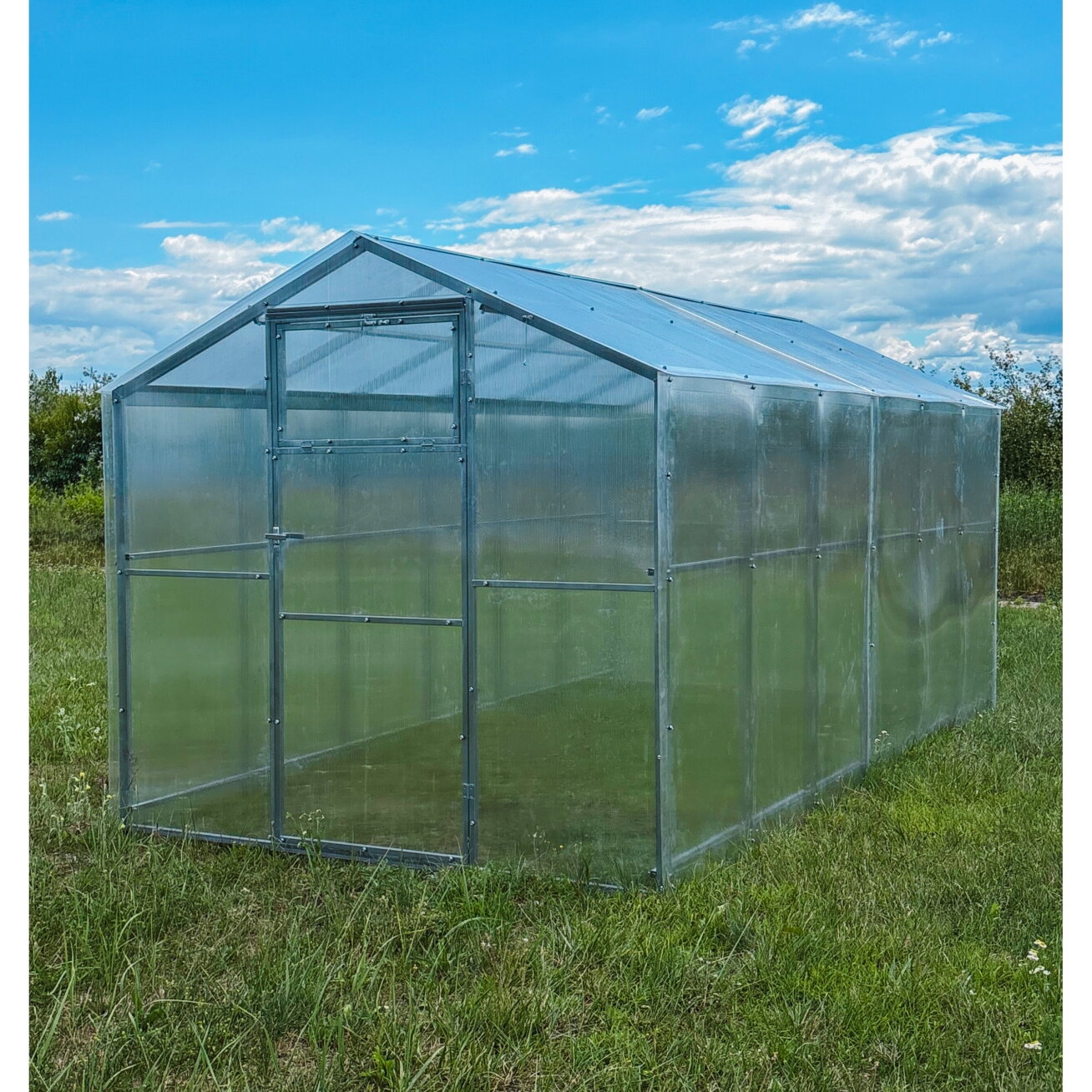Šiltnamis „Namukas HOBBY“ 2,1 × 4 m, profilis 40 × 20 mm, 4 mm polikarbonatas 30